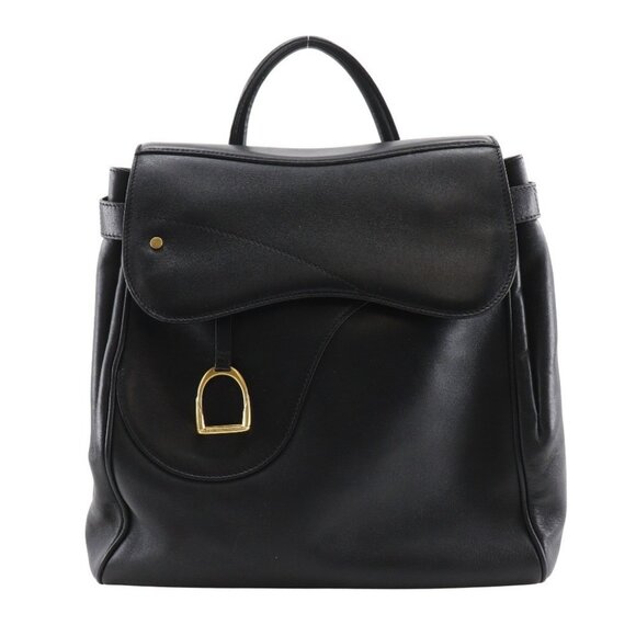 GUCCI Old Gucci Backpack Daypack vintage black Calfskin Women main image 5
